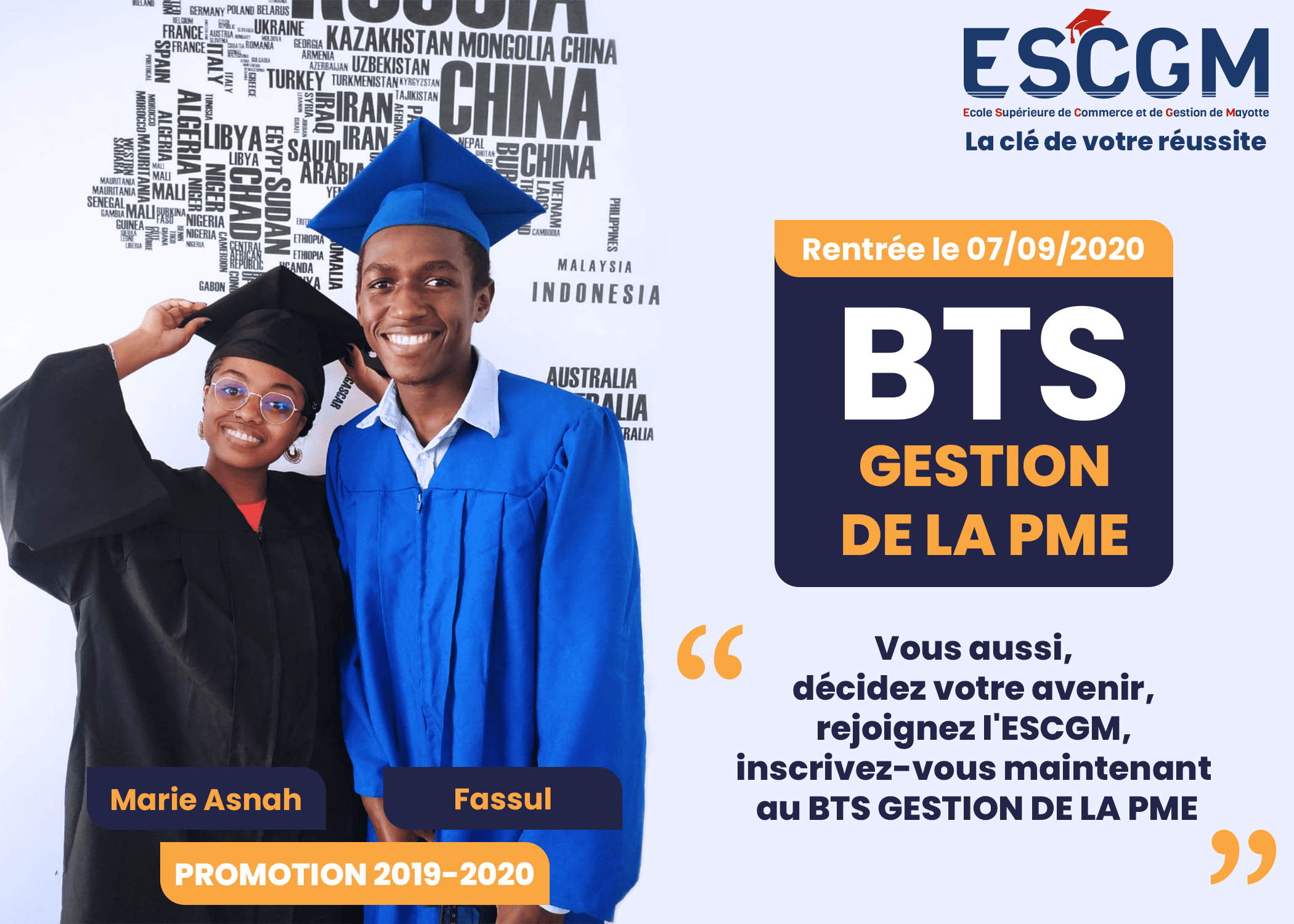 Formule d'inscription BTS GPME  ESCGM